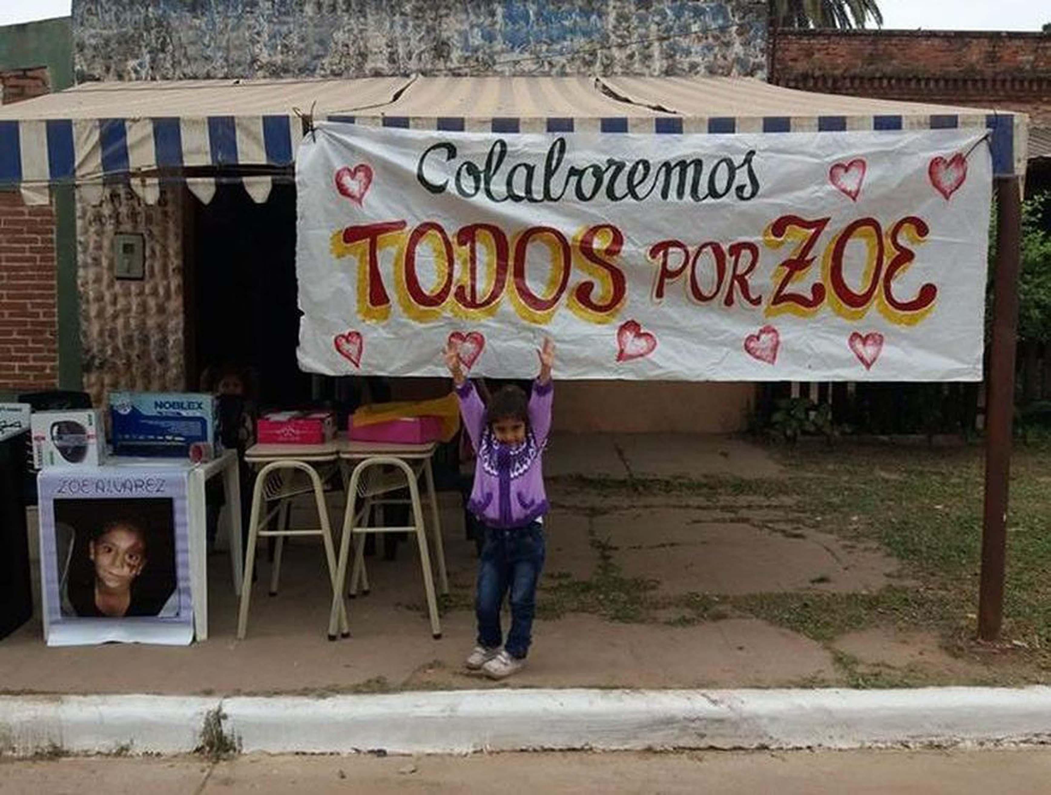 La pequeña Zoe necesita de la ayuda de todos